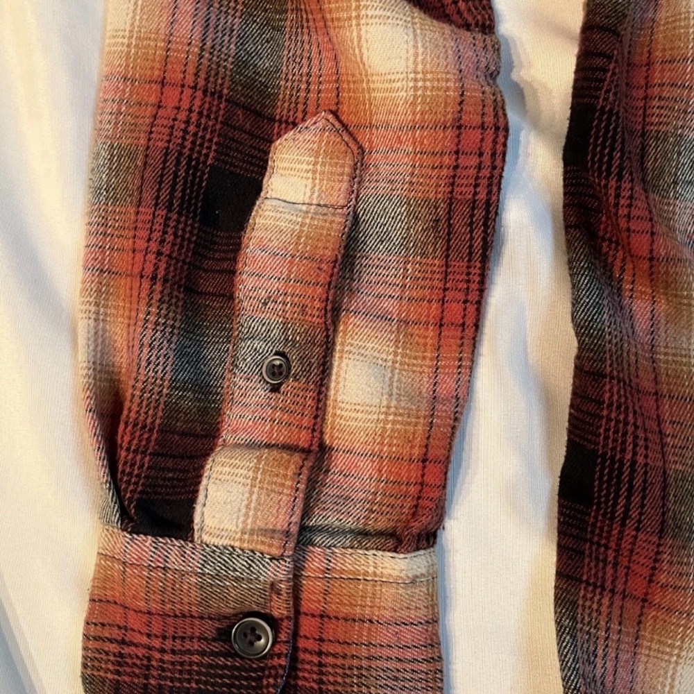 Tailor Vintage Luxe Performance Plaid Button Up Shirt Men S Condition Excellent - Picture 10 of 10